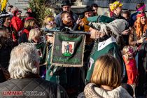 Altweiberumzug Drolshagen 2023 - Der Fanfarenzug Lieberhausen spielte auf. • © ummeteck.de - Silke Schön