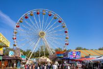 Hier haben wir das Riesenrad Colossus auf dem Heiner Herbstvergnügen 2023 in Darmstadt gesehen. • © ummet-eck.de / kirmesecke.de