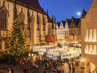 Der Weihnachtsmarkt St. Lamberti in Münster. // Foto: Münster Markting, Dagmar Schwell